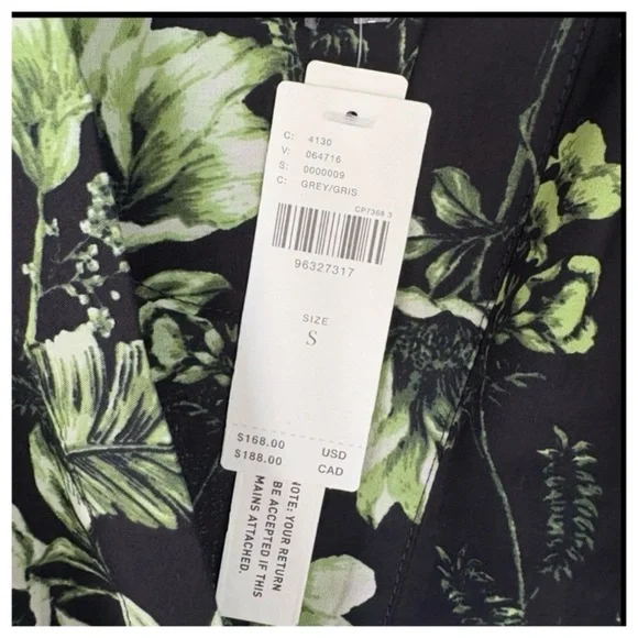 NWT Anthropologie The Somerset Cotton Floral print Maxi Dress, size S